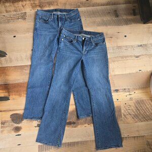 2 Pair Women's Lucky Brand Sweet Boot Jeans 8/29 Ankle